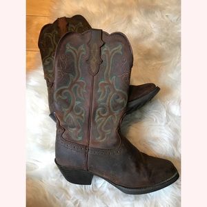 Justin cowgirl boots, GUC